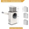 thumbnail image 2 of 1 pcs Home White Kitche Multifunctional Vegetable Shredder, Storm Shredder 3 Blades, 2 of 5