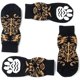 thumbnail image 4 of Calcetines antideslizantes para perros y gatos: protege las patas de las mascotas y los pisos interiores, con almohadillas de goma, adecuados para perros y gatos pequeños o grandes (negro) BRI Rojo Verde, 4 of 5