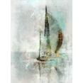 thumbnail image 2 of Roko, Ken 15x18 Gold Ornate Wood Framed with Double Matting Museum Art Print Titled - Sailboat II, 2 of 4