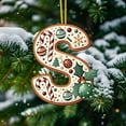 thumbnail image 5 of Christmas Tree Decorations Christmas Tree Decoration 2D Acrylic Decoration Letter Pendant with 26 Letters Christmas Hanging Decoration Diy Crafts Christmas Home Decoration Christmas Tree Ornaments, 5 of 5