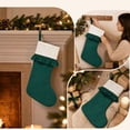 thumbnail image 4 of Large Christmas Stocking Non-Woven Hanging Decoration Gift Pouch for Fireplace Mantel Tree Wall Holiday Home Ornament, 4 of 7