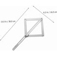 thumbnail image 5 of Multifunctional Angle Gauge \nPrecision Measuring Tool for Woodworking \nAdjustable \nCompact for Miter Angles and Corner Measurements, 5 of 5