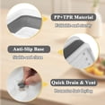 thumbnail image 5 of Aovky Collapsible Dish Drying Rack, Portable 4-Compartment Dish Drainer with Drainboard, Utensil and Plate Organizer, Space-Saving Kitchen Storage Tray for Counter, RV, Camper, Travel Trailer, 5 of 9