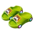thumbnail image 4 of Hessimy Slides Girls Boys Slip On Slide Sandals Comfort Non-Slip Thick Sole Slippers Summer Shower Shoes Pool Beach Water Shoes girls slippers(Green,13), 4 of 5