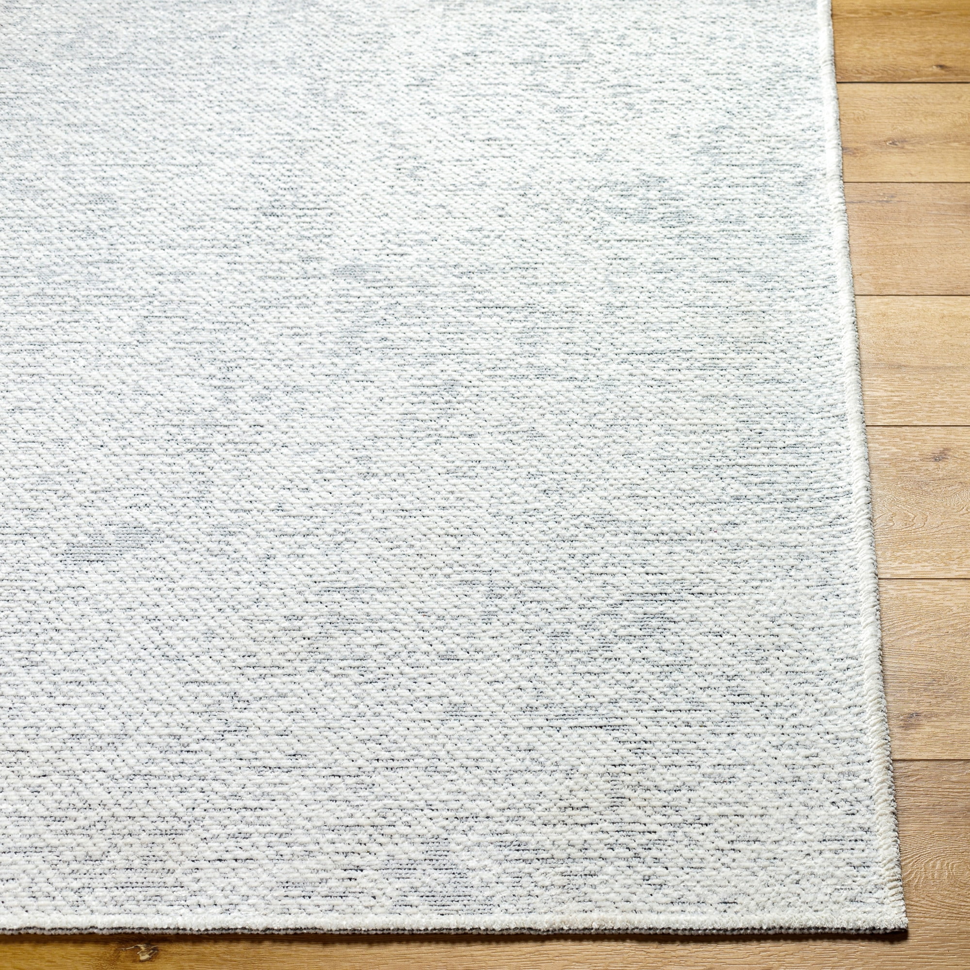 Livabliss Quebec Solid Print Machine Washable Indoor Area Rug, Pale Blue ,9'2" x 12'