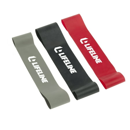 UPC: 0816142014948 | Lifeline Flat Resistance Band Kit for Increased Muscle Strength  Balance and Range of Motion – Levels 1  2  3
