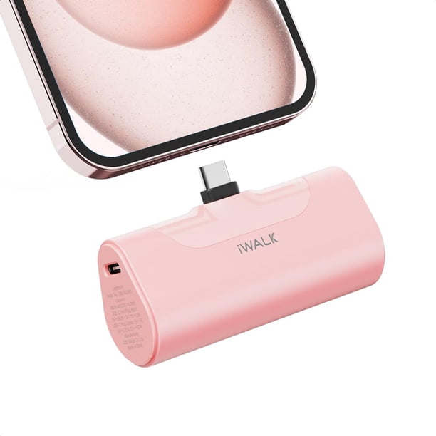Cargador portátil iWalk para iPhone 15 con batería de 4500 mAh