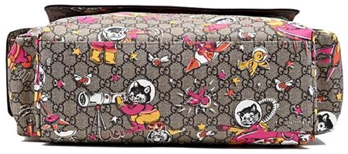 gucci space cats birds gg supreme canvas diaper bolsa baby 211131