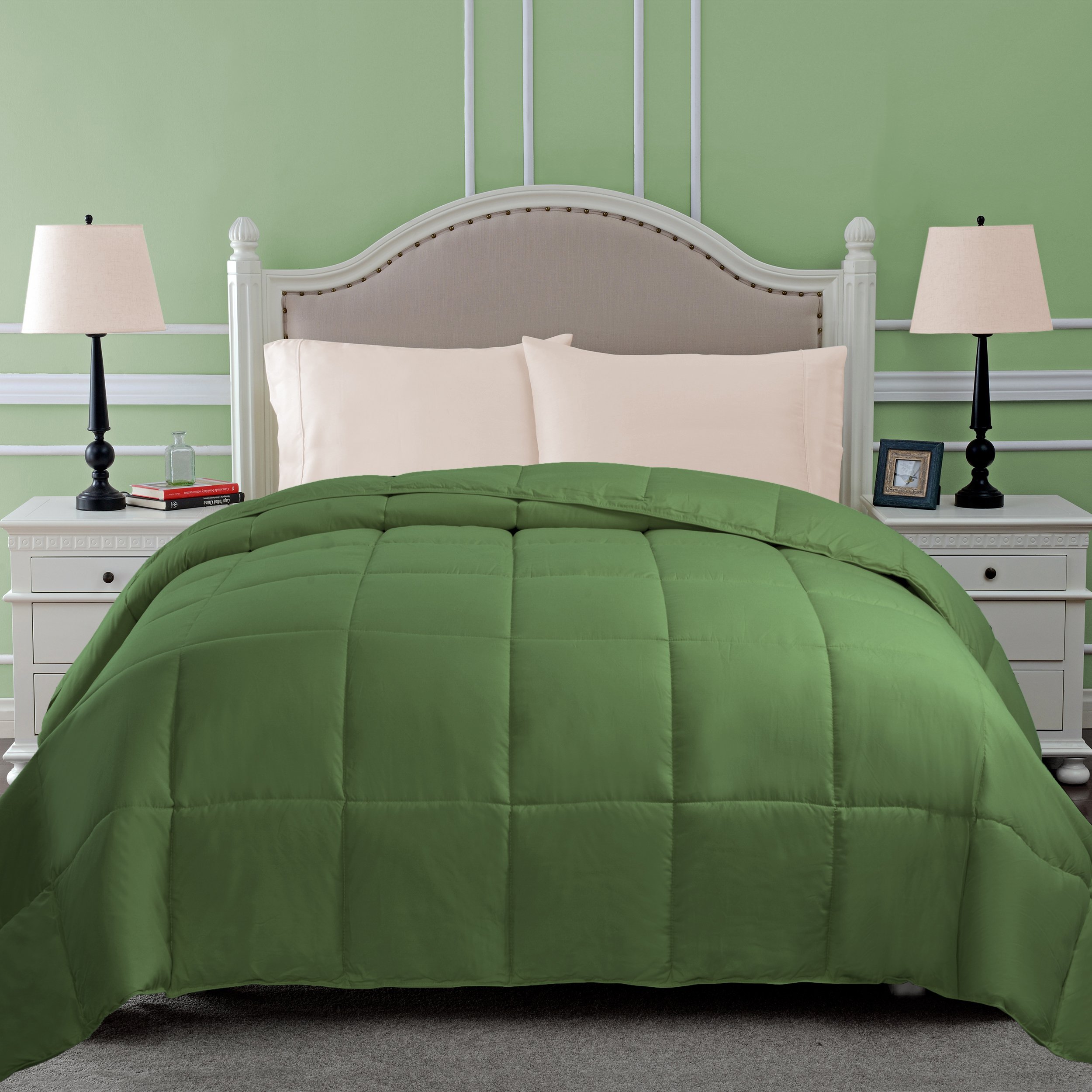 Classic Down Alternative Hypoallergenic Comforter Terrace Green / Full
