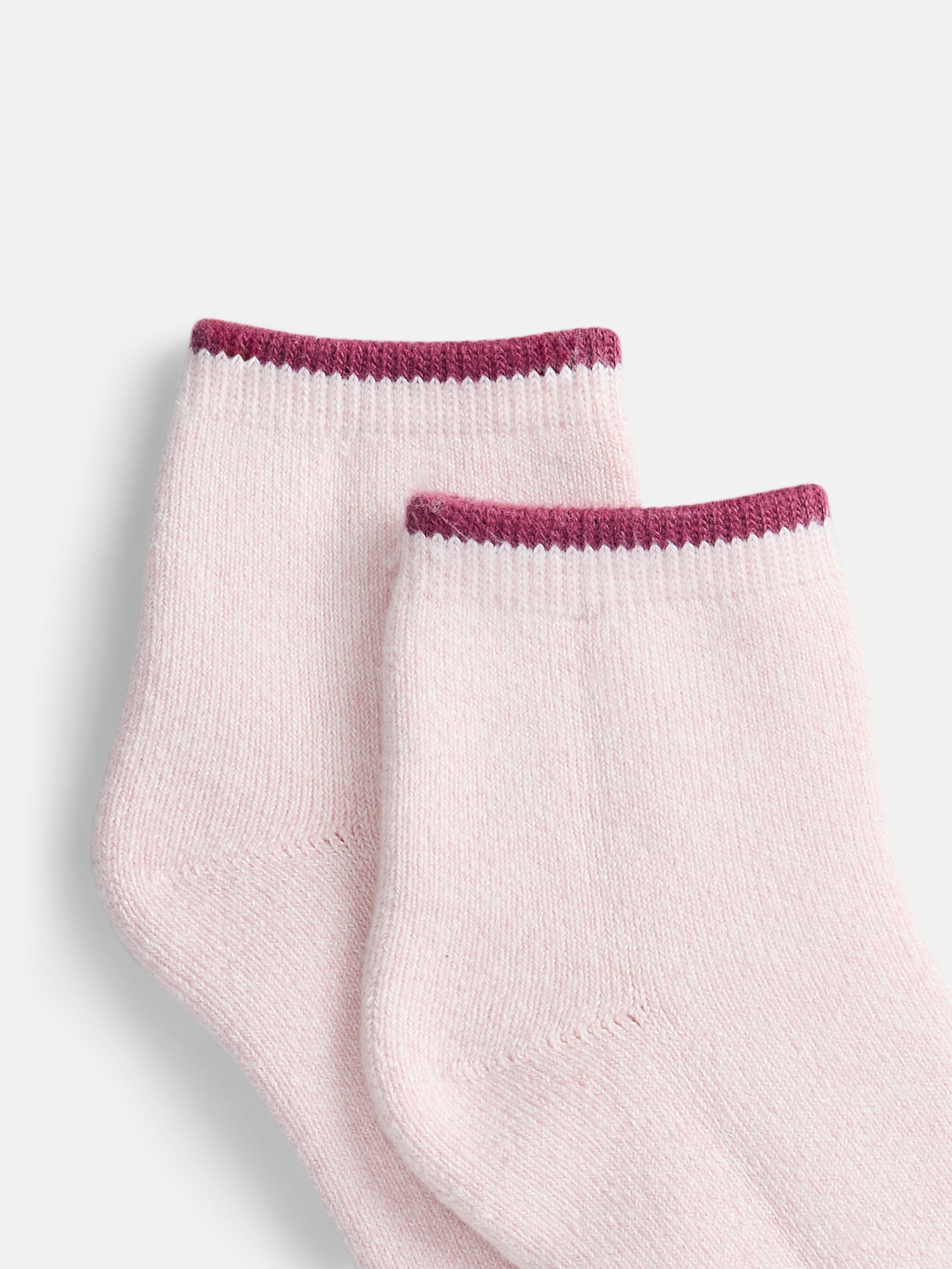 Joyspun Women's Comfort Full Terry Ankle Socks, 3-Pack, Size 4-10
