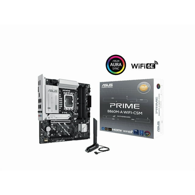 Asus Prime B860M-A WIFI-CSM Carte Mère de Bureau - Jeu de Puces Intel B860 - Socket LGA-1851 - Micro ATX (primeb860m-awifi-csm)