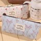 thumbnail image 2 of Estuches de lona con cremallera para lápices, bonitos bolsos de tela Kawaii con flores florales y árboles para bolígrafos, suministros escolares Fivean unisex, 2 of 2