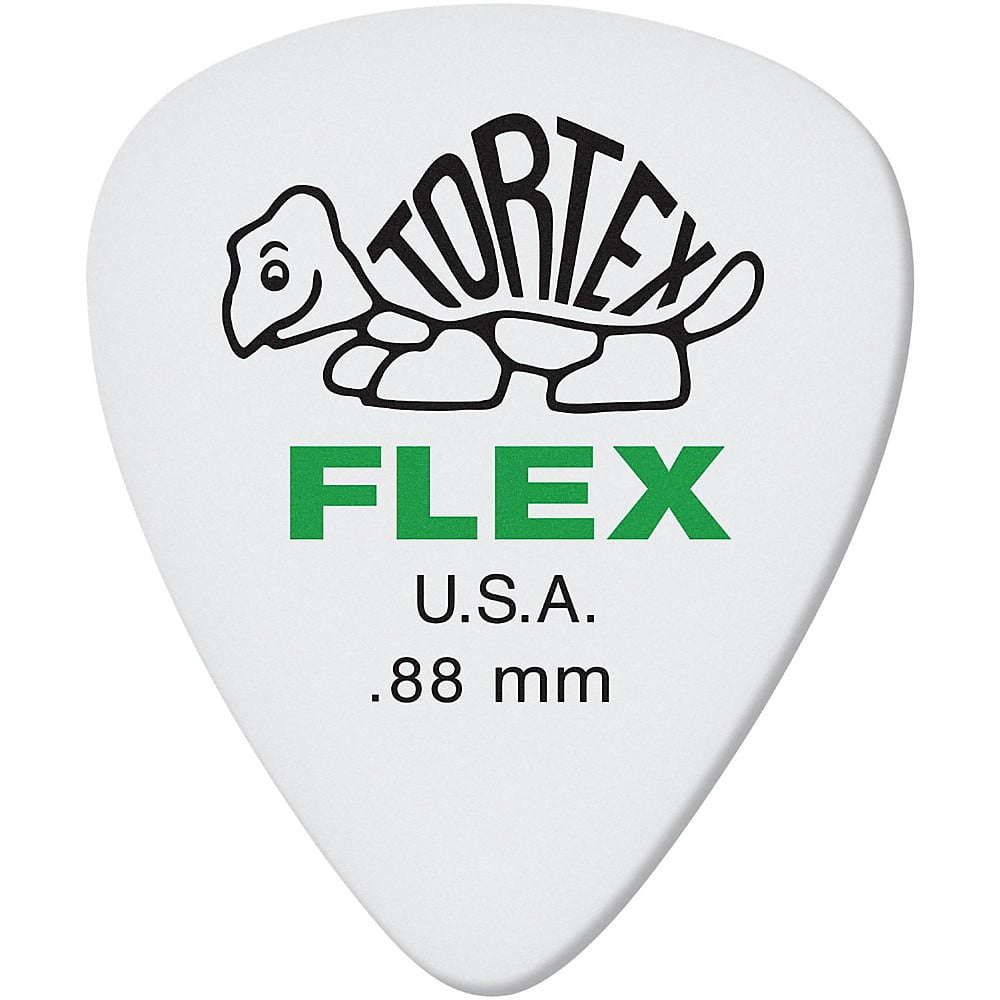 Dunlop 428 Tortex Flex Standard Guitar Picks - 72 Pack - .88mm