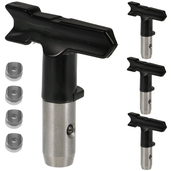 Siliaire 4Pcs Airless Spray Paint Nozzle Tips Plastic Tungsten Steel Round Spraying Atomization