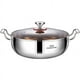thumbnail image 2 of Suministros de cocina, sartenes, utensilios de cocina, juego de utensilios de cocina, olla de sopa de acero inoxidable con tapa de vidrio, olla de acero inoxidable para el hogar, olla extra gruesa par, 2 of 9