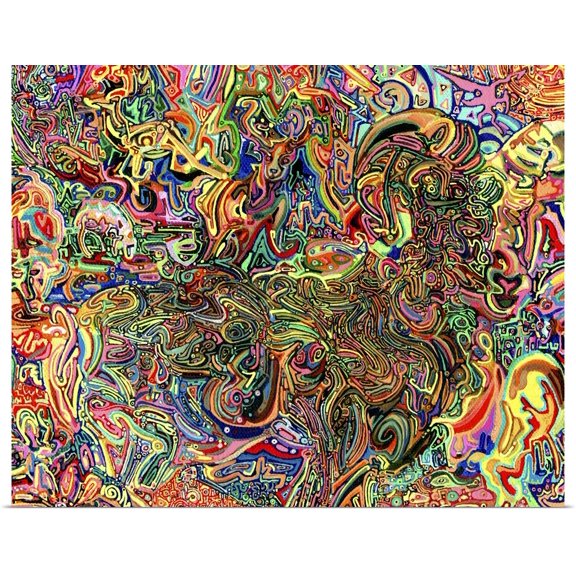 Great BIG Canvas | Rolled Josh Byer Poster Print entitled Do Electric Sheep Dream Of Androids
