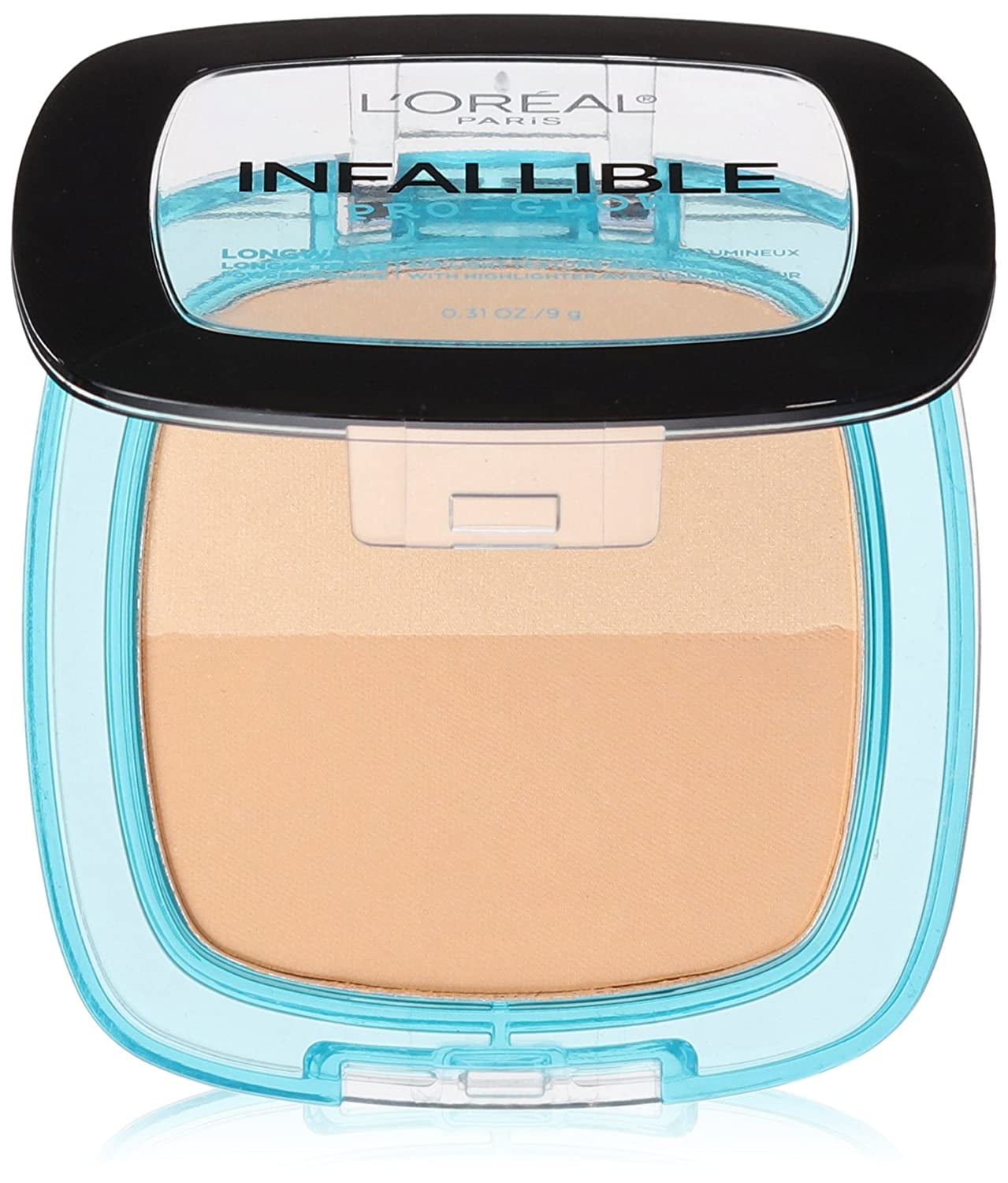 2 Pack L'Oréal Paris Infallible Pro Glow Pressed Powder, Sand Beige, 0.31 oz