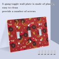 thumbnail image 4 of Dailycode Light Switch Plate Covers 3 Gang Wall Plate Plastics Outlet Covers for Kitchen Home Office Decor Truck Bell Snowflake, 4 of 8