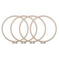 thumbnail image 2 of 16 Pieces 8 Inch Wooden Round Embroidery Hoops Adjustable Bamboo Circle Hoop Ring Bulk Wholesale, 2 of 8