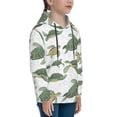 thumbnail image 3 of Lsque Cute Turtle Patten Youth Hoodie Sweatshirt Pullover with Kangaroo Pocket Boys and Girls Hoodie Warm Hoodie for Kids-X-Large, 3 of 6