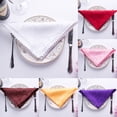 thumbnail image 2 of Polyester Table Ornamental Napkins Party Serviettes Dinner Wedding Birthday Bar Wiping Cloth, 2 of 8