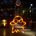 thumbnail image 1 of Linterna de ventana LED con pilas de lámpara de ventosa de Halloween para puertas de paredes de ventana FLhrweasw Nuevo, 1 of 9