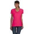 thumbnail image 1 of The Fruit of the Loom Ladies 5 oz HD Cotton V-Neck T-Shirt - CYBER PINK - 2XL, 1 of 2