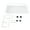 White, variant on YAHHU Under Desk Organizer Clamp On Cable Management Tray, Heavy Duty Wire Storage Basket for Power Strip, Router, and Cords, No Drill Installation, White