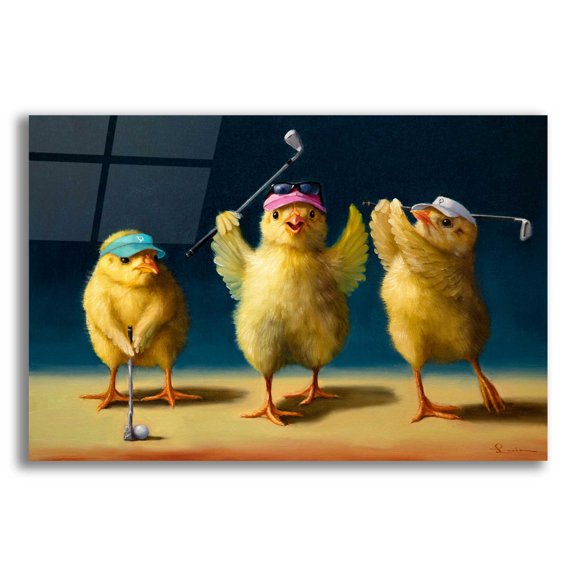 Epic Art 'Yoga Chicks Golf Chicks' by Lucia Heffernan, 24"x16"