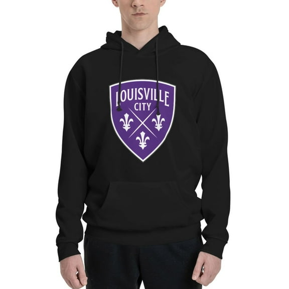 Louisville City Fc Men Fleece Hoodie Casual Pullover Sweatshirt With Kangaroo Pocket