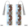 thumbnail image 2 of Kdxio Christmas Horse Print Metal Tassel Bookmarks,Perfect Gift for Art Lovers and Bookworms Metal Bookmarks for Women, 2 of 8