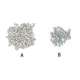 thumbnail image 3 of Unatoiry 50 Pcs Screws Stainless Steel Cross Recessed for Truss Head Self-tapping Repairing Matching Mounting Fasteners Accessories 20mm 1Set, 3 of 6