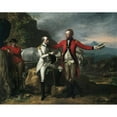 thumbnail image 2 of Benjamin West 24x20 Gold Ornate Framed and Double Matted Museum Art Print Titled - Two Officers and a Groom in a Landscape (1777), 2 of 4