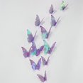 thumbnail image 1 of Pegatina de pared de mariposa hueca 3D, superficie lisa, color verde, para refrigerador, fondo de TV, decoración de pared, 1 of 6