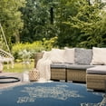 thumbnail image 3 of SAFAVIEH Beach House Janine Medallion Indoor/Outdoor Area Rug, Cream/Blue, 3' x 5', 3 of 6