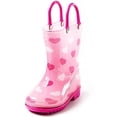 thumbnail image 4 of Puddle Play Bottes de Pluie Design Cœurs Roses - Taille 12 Petit Enfant, 4 of 4