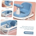 thumbnail image 3 of GRM Baby Bathing Seat Childrens Backrest Up Cushion Blue Sit Shower Infant Bath Chair, 3 of 9