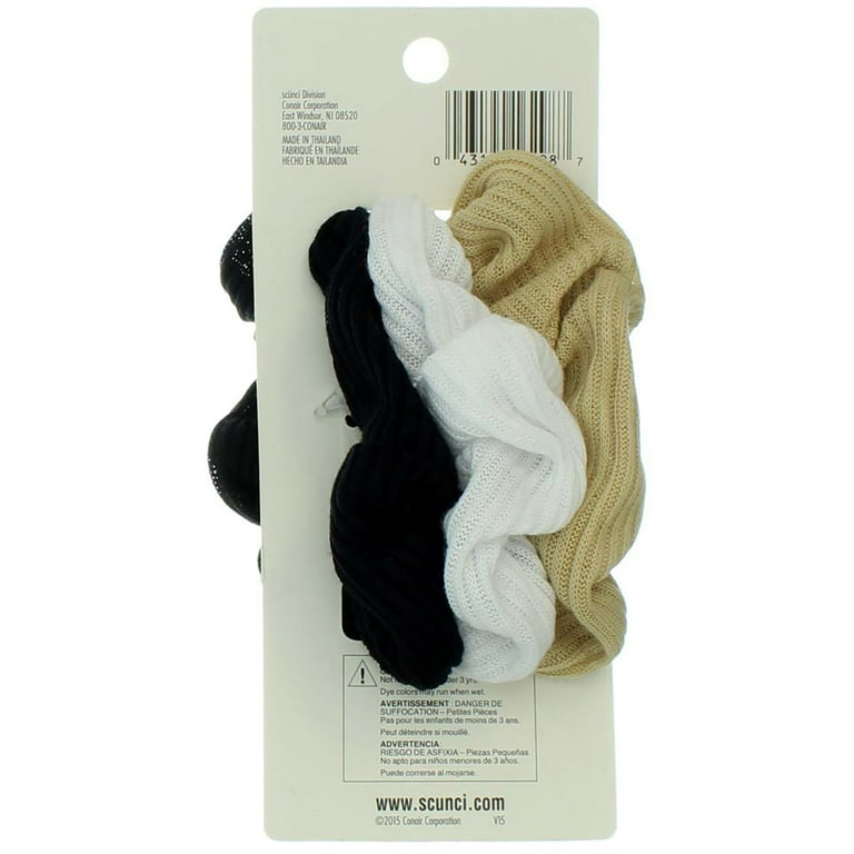 Le Enfant Ribbed Scrunchies Black Le Enfant Ribbed Scrunchies Black