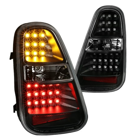 - Spec-D Tuning For 2005-2006 Mini Cooper S Black Led Turn Signal Parking Rear Brake Lamps Tail Lights Pair (Left+Right) 2005 2006