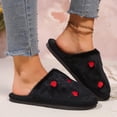 thumbnail image 6 of Wensltd Winter Slippers for Women Wide Width Comfortable Printing House Slippers Indoor and Outdoor, 6 of 7
