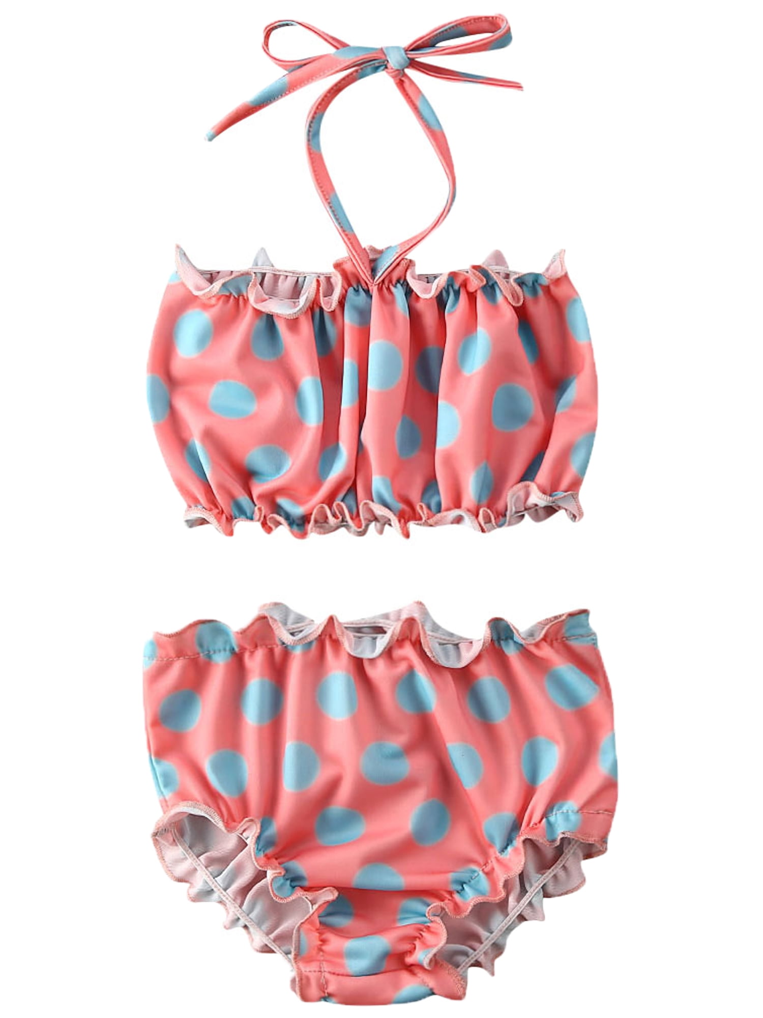 baby polka dot swimsuit