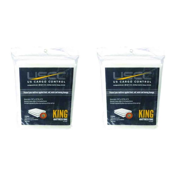 King Mattress Bag - 2 mil. (76"x14"x103") - 2 Pack