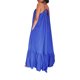 thumbnail image 4 of TRKIYQC Vestido largo sin mangas para mujer, correa de espagueti, color sólido, con lazo, sin espalda, bolsillos laterales, ajuste holgado, vestido de vacaciones TRKIYQC Moda, 4 of 5