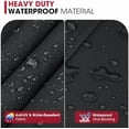 thumbnail image 6 of Electric Smoker Cover 40 Inch, Heavy Duty Waterproof Vertical BBQ Smoker Grill Cover for Masterbuilt, All Weather Resistant, 28" W x 22" D x 39" H, 6 of 8