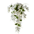 thumbnail image 2 of Usupdd Wall Hanging Crabapple Branch Rose (White), Wall Hanging Crabapple Branch Rose Artificial Flower Dining Table Home Rattan, 2 of 7