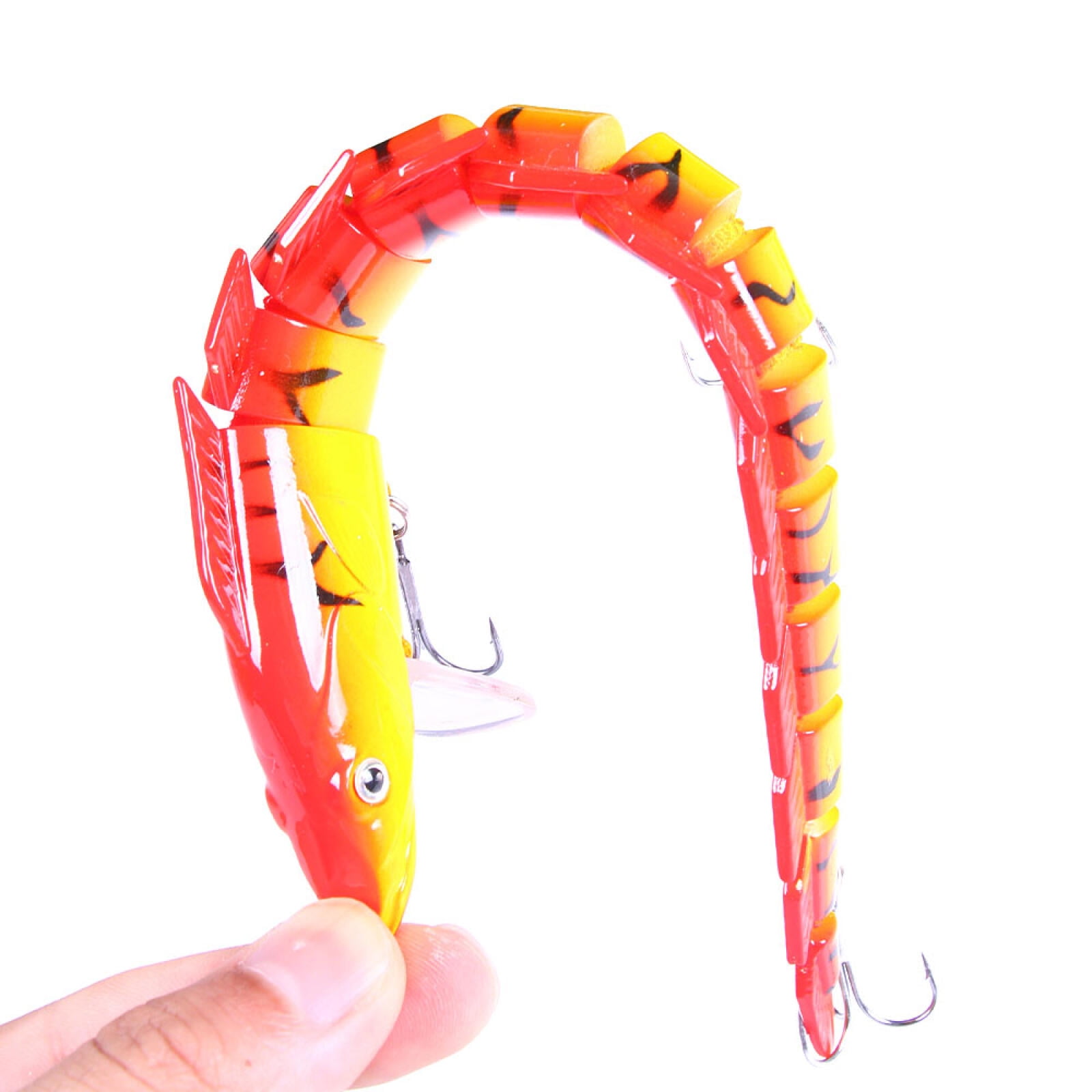 HENGJIA Fishing Lures 5pcs Large Multi Jointed Fish Fishing Kits Slow Sinking Lifelike Swimbait Freshwater and Saltwater for Trout Bass Lures, 9.05"/1.62oz