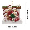 thumbnail image 5 of Decoraciones de Árbol de Navidad Personalizado Familia Bebé Lectura Colgante Conmemorativo, Bucle de Metal para Bolso de Coche Sala de Estar Árbol Puerta Pared Corona Patio, Escribir Nombre Y Mensaje, 5 of 5