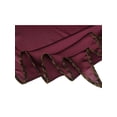 thumbnail image 4 of Bufanda de cuello de cinta con rombos de color sólido para mujeres Inspire Chic en rojo vino, 4 of 5