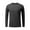 #1 hole_Black, variant on Men's UPF 50+ Long Sleeve Fishing & Workout Tops – Sun Protection Rash Guard Shirt