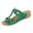 Green, variant on Women's Wedge Sandals Slip 2026 Summer Sandals with Metallic Accents Comfortable Dressy Platform Wedges Casual Daily Walking Red 8 Wide